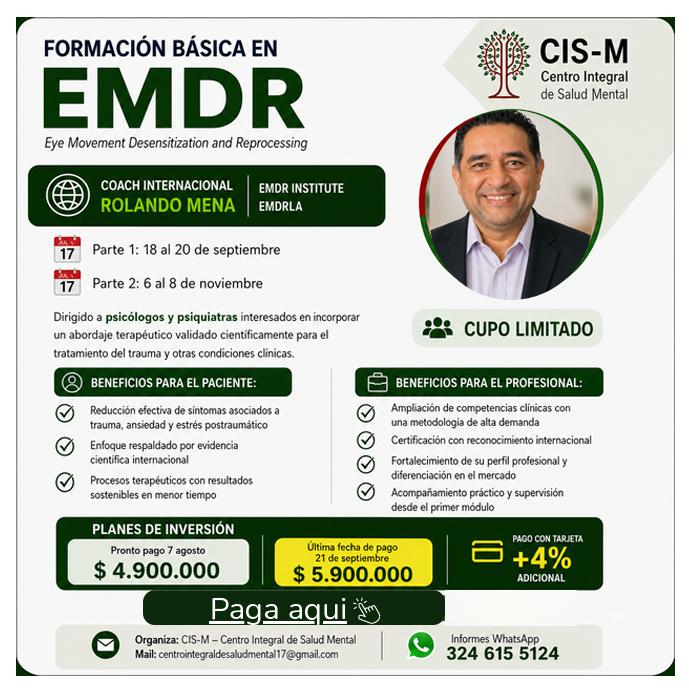 José Rolando Mena - Entrenamiento EMDR Colombia 2026
